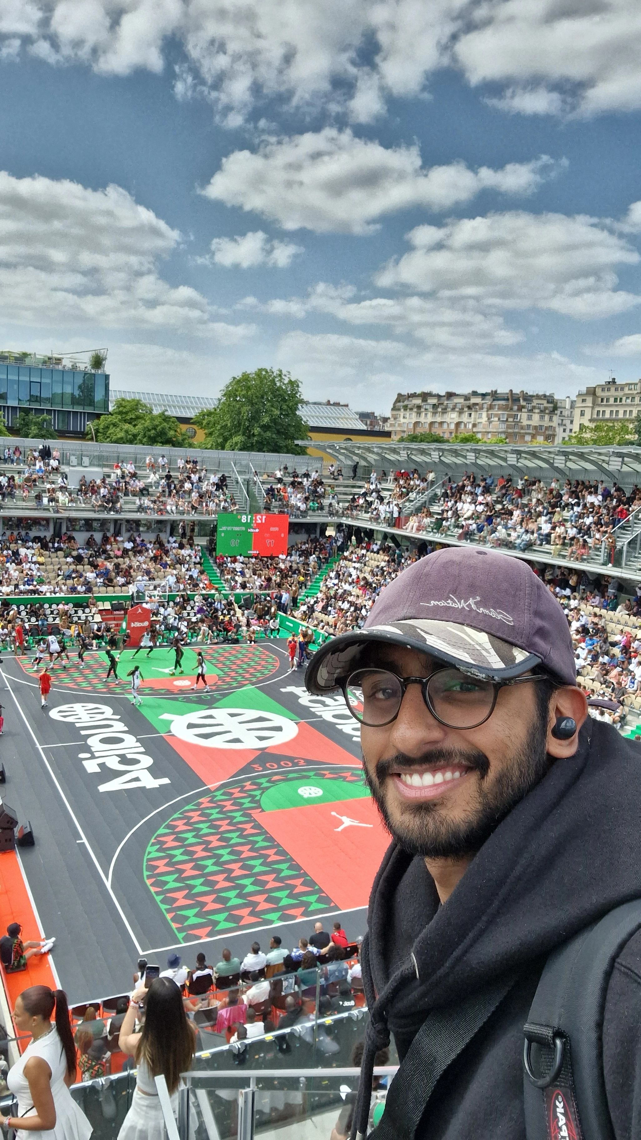 Show freestyle basket Adidas Arena Paris Basketball